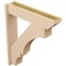 Ekena Millwork 7 1/2-in W x 34-in D x 40-in H Balboa Slat Rough Cedar Woodgrain TimberThane Outlooker, Primed Tan OUTUR075X34X40BOA24RCPR - alternate 3